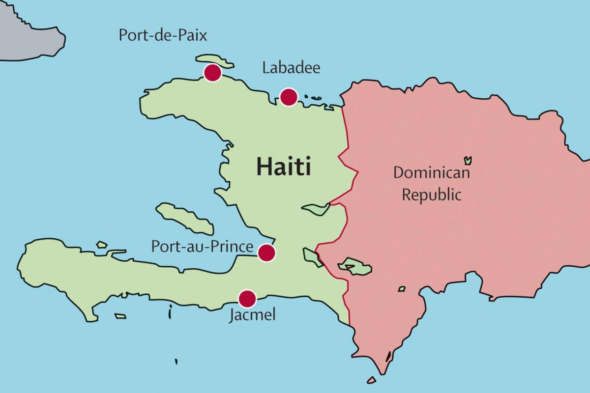 Map images of Haiti