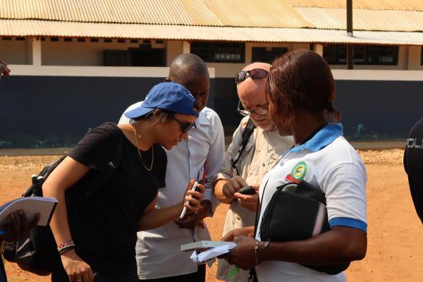 Anjli Parrin supervising forensic investigators in the field.