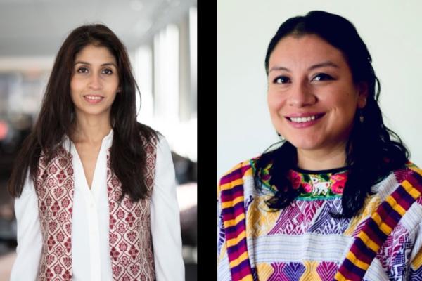 Headshots of Ishani Dasgupta and María de los Ángeles Aguilar